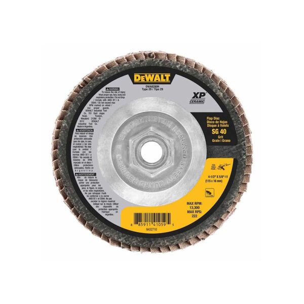 DEWALT 4-1/2 x 5/8-11 40G Type 29 XP Flap Disc