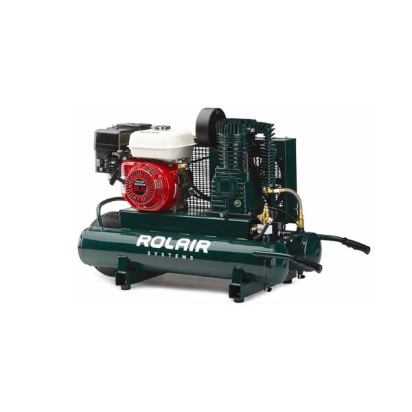 Rol-Air 6-1/2 HP Belt Drive Twin Tank Gas-Powered Air Compressor